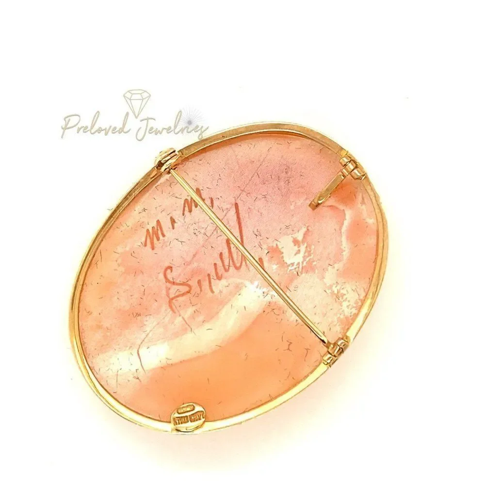 Authentic Cameo (1.75”) 14k Pendant/Brooch‎